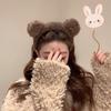 Orejas de Oso Lindas Peluche Tocado Aro para el Cabello Aro para Lavarse la Cara de Mujer Clips para el Cabello Populares en Internet Diadema Flequillo Accesorios para el Cabello Coletas