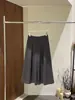 HOO Outono Novo Calças Femininas Minimalistas Casuais de Malha Nove Pontos Wide-Leg KB6217