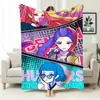 Manta de Sofá de Oficina Temática de Caza de Grupo Femenino de Kpop, Manta Estampada de Franela, Manta para Siesta de Mercancía Transfronteriza, Manta Cubierta