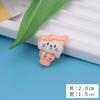 Gatito caricatura taza de verano postre diy pegamento crema material de decoración joyería hecha a mano resina pequeños accesorios