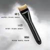 Brocha de base personalizada estilo celebridad de internet con forma de media luna, brocha grande de cabeza plana con forma de arco para maquillaje y mascarilla facial, venta al por mayor de brochas de maquillaje Cangzhou