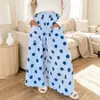 Pantalones Casuales de Cintura Alta Nuevos Otoño/Invierno 2026 para Mujer, Moda Europea y Americana, Versátil Estampado de Lunares, Pantalones de Pierna Ancha con Caída y Bolsillos