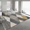 Tapete de Mesa de Centro Impresso em Veludo Cristal 3D, Tapete Simples Moderno para Sala de Estar, Tapete de Quarto com Padrão de Folhas de Luxo Leve de Alta Qualidade
