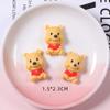 Lindo Animal de Dibujos Animados Oso Cerdito Conejo diy Pegamento Crema Funda para Teléfono Titular Horquilla Accesorios Resina Accesorios