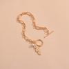 Moda europea y americana colgante de hoja personalizado pulsera ajustable de perlas pulsera de hebilla ot venta al por mayor de joyería de pulsera