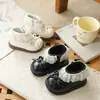 Zapatos para bebé niña para primavera y otoño, botas de princesa de suela blanda para bebés niñas, zapatos para niños pequeños de suela blanda, botines para niños, zapatos pequeños de piel