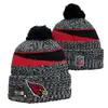 2026 Nuevo Gorro de Punto con Pompón de Color Mixto al por Mayor, Gorro de Lana de Equipo de Rugby, Jacquard de Doble Cara, Estilo Retro Artístico