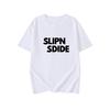 Camiseta de Algodón Puro de Manga Corta con Hombro Derecho para Mujer en Verano, Camiseta Holgada y Adelgazante para Gorditas, Top de Calle para Cubrir el Vientre y Camiseta para Capas Interiores