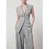 Moda Outono 2026 Blazer Fino Tendência Cintura Marcada Estilo Francês Casaco Médio para o Dia a Dia Agente de Atacado