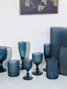 Série Azul Royal Decorações de Vitrine para Banquete Familiar Copo de Água de Grande Capacidade Excedente de Presente Taça de Sobremesa