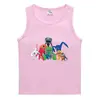 Colete de verão 2023 para crianças estilo coreano algodão casual base camisa suor absorvente açúcar guo frutas esportes meninos sem mangas undershirt