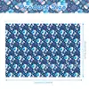 Papel de Seda Navideño Azul WX 17g Papel de Regalo Dulces a Prueba de Humedad Copo de Nieve Reno Papel de Seda Decorativo
