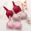 Sujetador de madre sin aros para mediana edad y ancianos sujetador push-up sujetador sujetador ajuste de realce sujetador fino más talla ropa interior para mujer