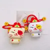 Chaveiro Gato da Sorte Desenho Animado Alívio de Estresse Brinquedo Squishy Pingente de Bolsa Pequeno Acessório Chaveiro Presente Pequeno de Ano Novo Venda por Atacado