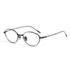 Armazones Ovalados para Gafas de Titanio Puro al por Mayor, Armazones de Alambre Dorado, Armazones Elegantes para Gafas para Niñas, Armazones para Gafas de Miopía