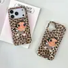 Funda de Teléfono Estilo Coreano con Estampado de Leopardo de Dibujos Animados Xiaoyu Adecuada para Apple 17 Pro Max, iPhone 16 Pro y 15P, Diseño Lindo