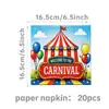 Nuevos Platos de Papel Vasos de Papel Vajilla Desechable Decoración de Fiesta de Cumpleaños de Circo Accesorios de Fiesta de Carnaval de Terror de Halloween