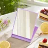 Espejo Plegable de Gel Transparente con Purpurina de Moda para Escritorio, Espejo de Maquillaje Unilateral, Espejo Personalizado para Regalo Corporativo en Lotes Pequeños