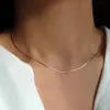 Collar Personalizado de Hueso de Serpiente para Mujer, Moderno y Sencillo