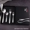 Set Creativo de Vajilla de Acero Inoxidable 304, Cuchillo y Tenedor Western Gruesos para Bistec, Suministros de Vajilla para Hotel