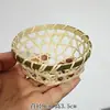 Mini cesta tejida de bambú, cesta de frutas tejida artesanalmente creativa, cesta de almacenamiento para el hogar, pala para verduras, cesta para lavar arroz