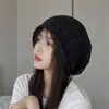 Novo Chapéu de Cobertura para Cabeça Estilo Coreano Frio Retrô Emagrecedor Facial Versátil Pequeno Deserto Chapéu de Tricô Tricô Empilhado Estilo Japonês Feminino Primavera