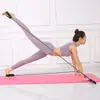 Barra de Pilates, Barra com Corda Elástica, Puxador para Agachamento, Equipamento de Treinamento Fitness Yoga, Elástico, Faixa de Resistência