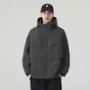 Chaqueta casual de trabajo para exteriores con capucha a prueba de viento estilo japonés para primavera y otoño, unisex