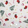 Tela Ropa Infantil Material Galleta Tela Ropa de Cama Fondo Producción Escena Fresa Tela Estampada Navidad Dibujos Animados