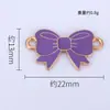Venta Caliente Transfronteriza Colgante de Lazo de Dibujos Animados Material para Accesorios DIY Aleación con Goteo de Aceite Pulsera Collar Venta Directa de Fábrica
