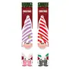 Copla Navideña de Amazon Papá Noel Cortina Decorativa a Cuadros para Puerta Bandera Colgante Banderín Navideño a Medida