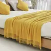 Manta de Sofá Manta Estilo Ins Manta para Cochilo no Escritório Xale Manta para Ar Condicionado Decoração de Cama e Café da Manhã Cama Toalha de Cabeceira