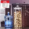 Tanque de almacenamiento de vidrio pericarpiano de 50 litros, tanque de almacenamiento seco para té de gran capacidad, tanque de vidrio sellado para exhibición comercial