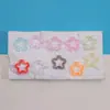 Colgante de Estrella Hueca Transparente de Colores Joyería Llavero Accesorios de Papelería Estrella Venta al por Mayor en Stock