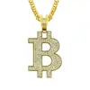 Moda hipster hip-hop joyería explosiones de Amazon personalidad letra B Diamante Collar con colgante para hombre