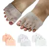 Fabricantes de almohadillas de silicona para el antepié Suministro de almohadilla frontal Almohadilla frontal Almohadilla de tamaño medio Almohadilla de masaje para cinco dedos del antepié SEBS incrustado con almohadilla frontal de tela