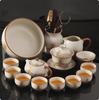 Juego de Té Kung Fu de Lujo Ligero de Alta Gama Kiln Ru 2025 Nuevo para el Hogar Taza con Tapa de Cerámica Tetera Taza de Té Juego