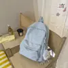 Bolso Casual de Gipsofila de Doble Hombro para Hombres y Mujeres, Gran Capacidad, Estilo Japonés, Fresco y Sencillo, Mochila Escolar para Mujeres, Estilo Nuevo, Sencillo y Moderno, Secundaria