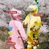 Impermeable Infantil Mumeng Dibujos Animados Niños y Niñas Tela Oxford Mono Impermeable de Cuerpo Entero Ropa de Lluvia para Jardín de Infancia Bebé