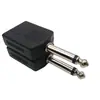 Adaptador de Audio 6.5 Uno a Dos 6.35 Mezclador Mono de Audio 6.5 Macho a Doble 6.5 Hembra