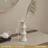 Jarrón de Cerámica Estilo Medieval Arreglo Floral Adornos Lujo de Gama Alta Nicho Sala de Estar Mesa de Comedor Lujo Accesible Jarrón de Bambú Recipiente de Cerámica para Flores