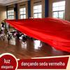 Grandes Sedas Vermelhas e Cetins Tecido Cetins Sedas e Cetins Tecido Casamento Abertura Corte de Fita Sedas e Cetins Tecido de Seda Amarelo Bola de Flores Tecido Vermelho Forro de Caixa de Presente
