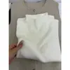 Top Básico de Color Sólido de Cuello Alto y Manga Larga para Mujer Otoño Invierno Diseño Minimalista de Nicho Corte Ajustado Versátil Top Petite de Moda