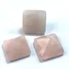 Atacado do Fabricante Quartzo Rosa Lápis Lazúli Pedra Solta Pirâmide Colar Simples e Estiloso Pingente Artesanato de Pedras Preciosas Joias DIY