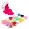 Venta al por mayor de arte para uñas 18 colores color polen tallado polvo de cristal para uñas traje de 18 colores polen tallado sin impuestos