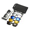 Gafas de Sol Polarizadas con Clip Magnético, Clip para Gafas Retro para Miopía, Doble Uso para Conducir, Polarizadas Anti-UV