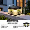 Luces Solares para Poste Exterior Luces para Patio Muro Poste de Puerta Luces para Pilar Lateral de Entrada Principal de Villa Luces para Pilar de Valla
