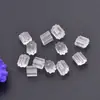 Plug de ouvido transparente para hambúrguer anti-queda não alérgico tampões de ouvido brincos brincos plug de couro acessórios de ouvido atacado