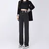 Jeans Wide Leg Feminino Primavera e Outono 2024 Tendência Nova Moda plus size Cintura Alta Emagrecimento Retro Solto Calças Retas