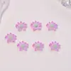 Decoraciones de Arte de Uñas Coloridas de Verano de Loto Simuladas Resina DIY Accesorios Pequeños Flores Pinzas para el Cabello Aretes Accesorios de Arte de Uñas